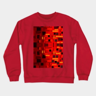 Abstract Red and Yellow Crewneck Sweatshirt